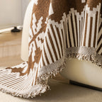 Thick Jacquard Couch Cover for Sectional Sofas, Cozy Washable Sofa Cover Throw Blanket