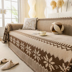 Thick Jacquard Couch Cover for Sectional Sofas, Cozy Washable Sofa Cover Throw Blanket