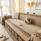 Thick Jacquard Couch Cover for Sectional Sofas, Cozy Washable Sofa Cover Throw Blanket