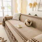 Thick Jacquard Couch Cover for Sectional Sofas, Cozy Washable Sofa Cover Throw Blanket