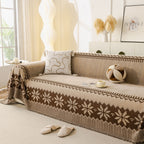 Thick Jacquard Couch Cover for Sectional Sofas, Cozy Washable Sofa Cover Throw Blanket