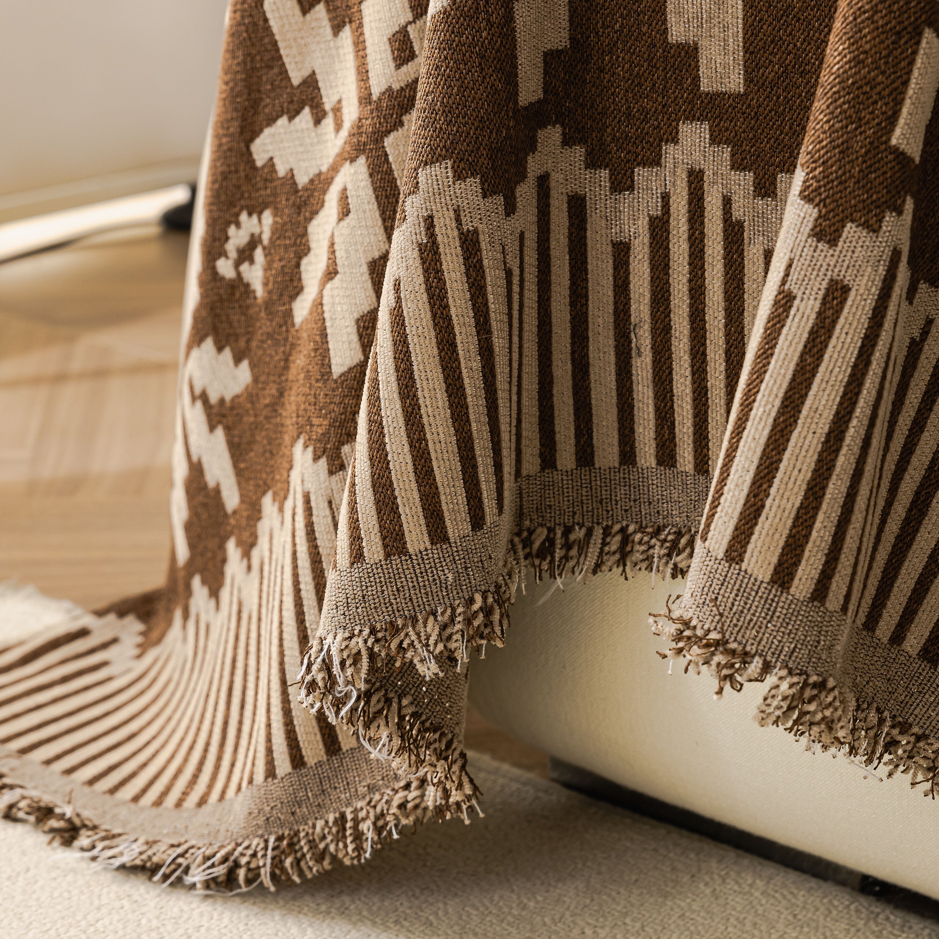 Thick Jacquard Couch Cover for Sectional Sofas, Cozy Washable Sofa Cover Throw Blanket
