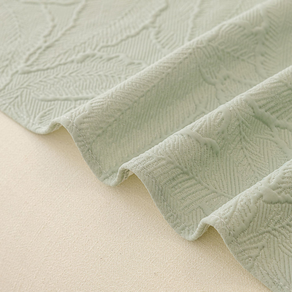 Durable Cooling Couch Cover for Dogs Textured Chic Leaf Summer Throw Cover Blanket