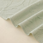 Durable Cooling Couch Cover for Dogs Textured Chic Leaf Summer Throw Cover Blanket