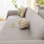 Durable Cooling Couch Cover for Dogs Textured Chic Leaf Summer Throw Cover Blanket