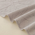 Durable Cooling Couch Cover for Dogs Textured Chic Leaf Summer Throw Cover Blanket