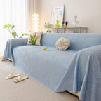 Durable Cooling Couch Cover for Dogs Textured Chic Leaf Summer Throw Cover Blanket