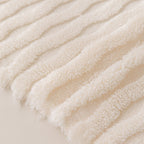 Modern 3D Water Ripple Sofa Cover, Non-Shedding Cream Style Furniture Protector Throw