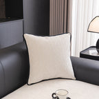 Chenille Couch Cover with Scalloped Edge, Non-Slip Modular Slipcover Sectional