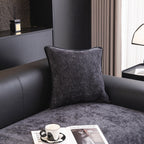 Chenille Couch Cover with Scalloped Edge, Non-Slip Modular Slipcover Sectional