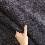 Chenille Couch Cover with Scalloped Edge, Non-Slip Modular Slipcover Sectional