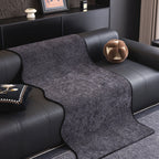 Chenille Couch Cover with Scalloped Edge, Non-Slip Modular Slipcover Sectional