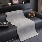 Chenille Couch Cover with Scalloped Edge, Non-Slip Modular Slipcover Sectional