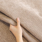 Chenille Couch Cover with Scalloped Edge, Non-Slip Modular Slipcover Sectional