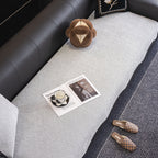 Chenille Couch Cover with Scalloped Edge, Non-Slip Modular Slipcover Sectional