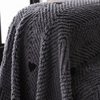 Thick Plush Sofa Cover Throw for Couch, 3D Textured Herringbone Washable Slipcover