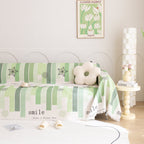 Chenille Sofa Cover Throw, Smile Couch Cover Blanket Throws for Couches, Soft Sofa Towel