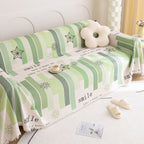 Chenille Sofa Cover Throw, Smile Couch Cover Blanket Throws for Couches, Soft Sofa Towel