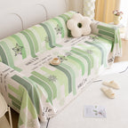 Chenille Sofa Cover Throw, Smile Couch Cover Blanket Throws for Couches, Soft Sofa Towel