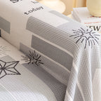 Chenille Sofa Cover Throw, Smile Couch Cover Blanket Throws for Couches, Soft Sofa Towel