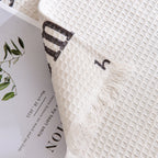 Chenille Sofa Cover Throw, Smile Couch Cover Blanket Throws for Couches, Soft Sofa Towel