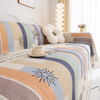 Chenille Sofa Cover Throw, Smile Couch Cover Blanket Throws for Couches, Soft Sofa Towel