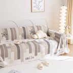 Chenille Sofa Cover Throw, Smile Couch Cover Blanket Throws for Couches, Soft Sofa Towel