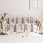 Chenille Sofa Cover Throw, Smile Couch Cover Blanket Throws for Couches, Soft Sofa Towel