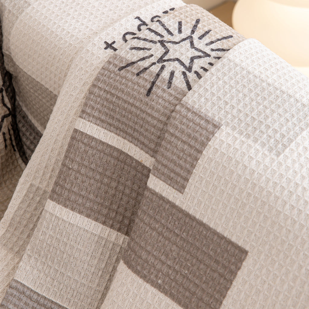 Chenille Sofa Cover Throw, Smile Couch Cover Blanket Throws for Couches, Soft Sofa Towel