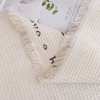 Chenille Sofa Cover Throw, Smile Couch Cover Blanket Throws for Couches, Soft Sofa Towel