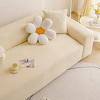 Elastic Stretch Sofa Cover Slipcover, Concentric Circle Jacquard Plush Couch Cover
