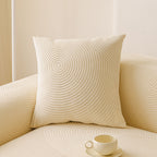 Elastic Stretch Sofa Cover Slipcover, Concentric Circle Jacquard Plush Couch Cover