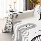 Boho Couch Throw Covers with Tassel Thick Durable Sofa Cover Blanket Furniture Slipcover Sectional
