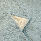 Baroque Sofa Cover – Quilted Cotton, Non-Slip, Washable with Ornate Embroidery