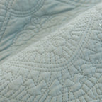 Baroque Sofa Cover – Quilted Cotton, Non-Slip, Washable with Ornate Embroidery