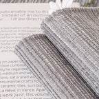 Plush Solid Color Striped Sofa Cover, Washable Non-Slip Textured Couch Seat Pad