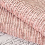 Plush Solid Color Striped Sofa Cover, Washable Non-Slip Textured Couch Seat Pad