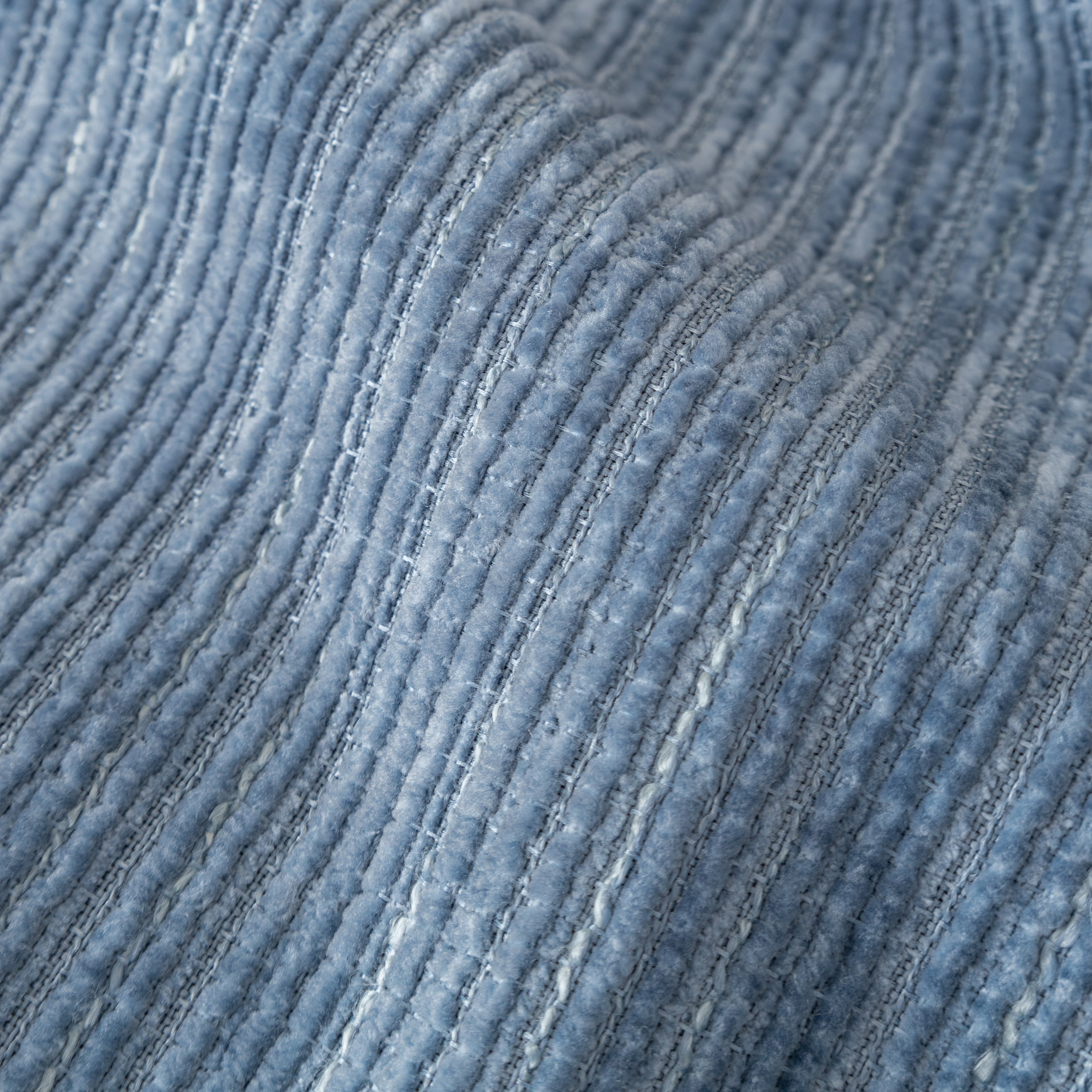 Plush Solid Color Striped Sofa Cover, Washable Non-Slip Textured Couch Seat Pad