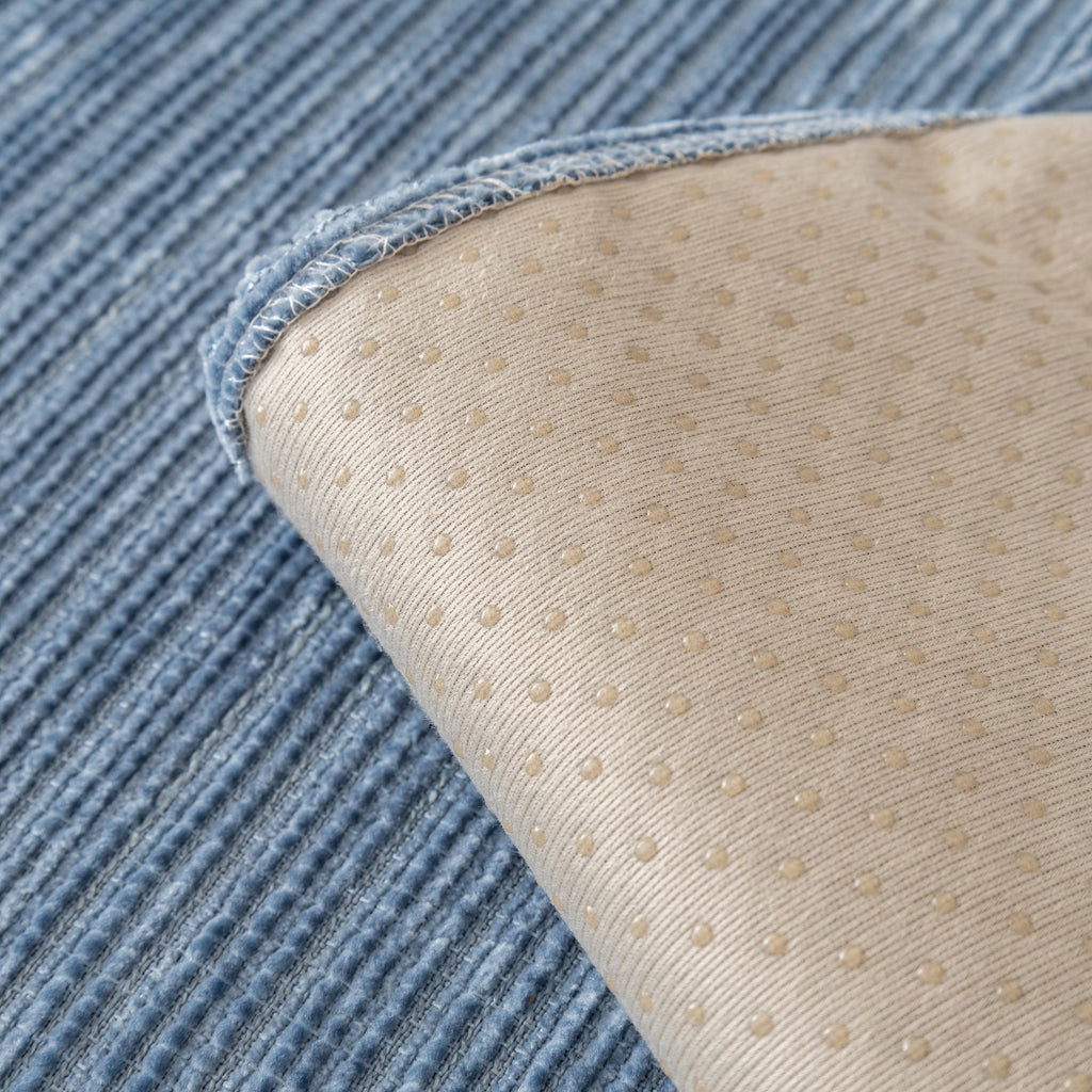 Plush Solid Color Striped Sofa Cover, Washable Non-Slip Textured Couch Seat Pad