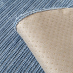 Plush Solid Color Striped Sofa Cover, Washable Non-Slip Textured Couch Seat Pad