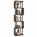 5-Tier S-Shaped Bookshelf with Open Cubes & Anti-Tip Kit