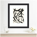 Framed Art Black Twist 4 by Alicia Bock