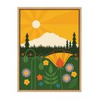 Sylvie Mt Rainier Framed Canvas by Amber Leaders Designs