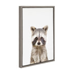 Sylvie Raccoon Framed Canvas by Amy Peterson Art Studio