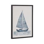 Gallery Nautical Blue Sailboat Print by The Creative Bunch Studio