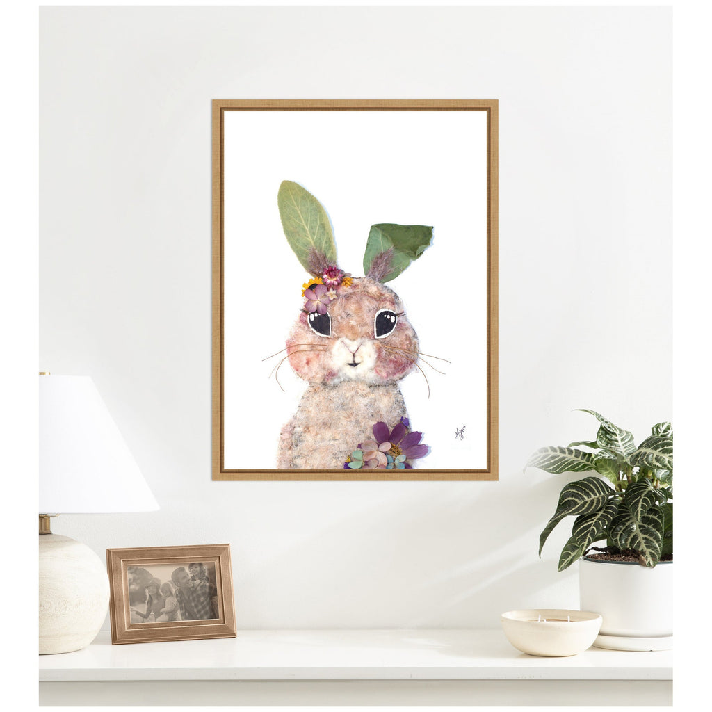 Bunny by Madeline Jeppesen Framed Canvas Wall Art Print