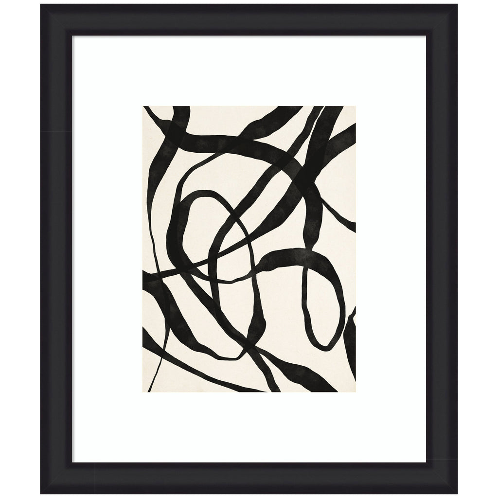Framed Art Black Twist 4 by Alicia Bock