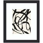 Framed Art Black Twist 4 by Alicia Bock
