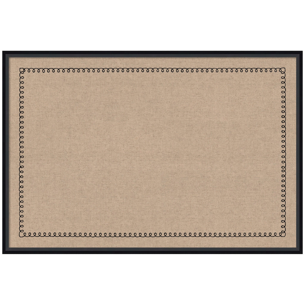 Pinboard Black Scallop Print