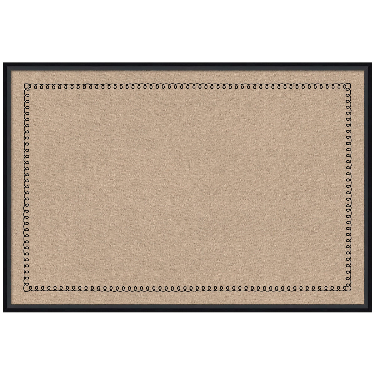 Pinboard Black Scallop Print